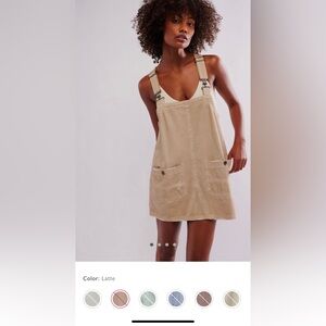 Free People Overall Smock Mini Top, XL